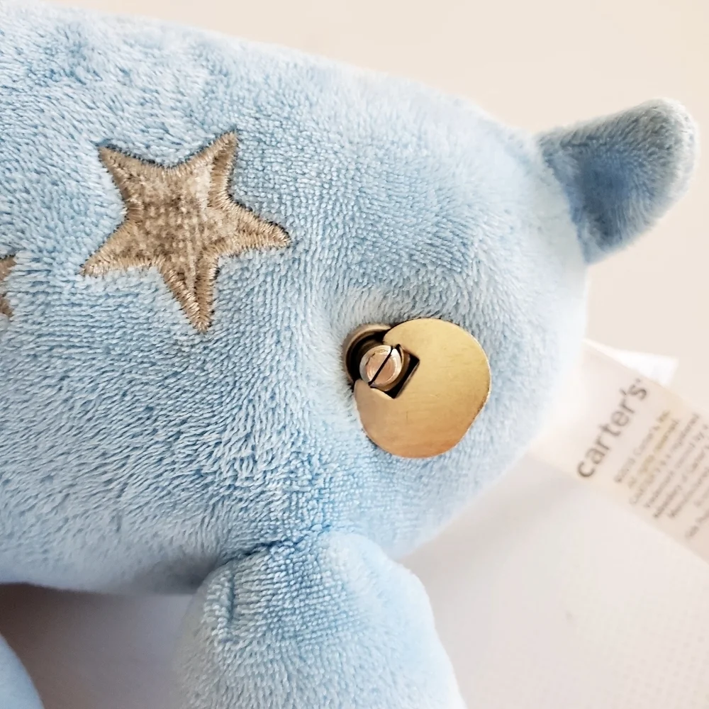 Carter's Wind Up Musical Blue Puppy Plush